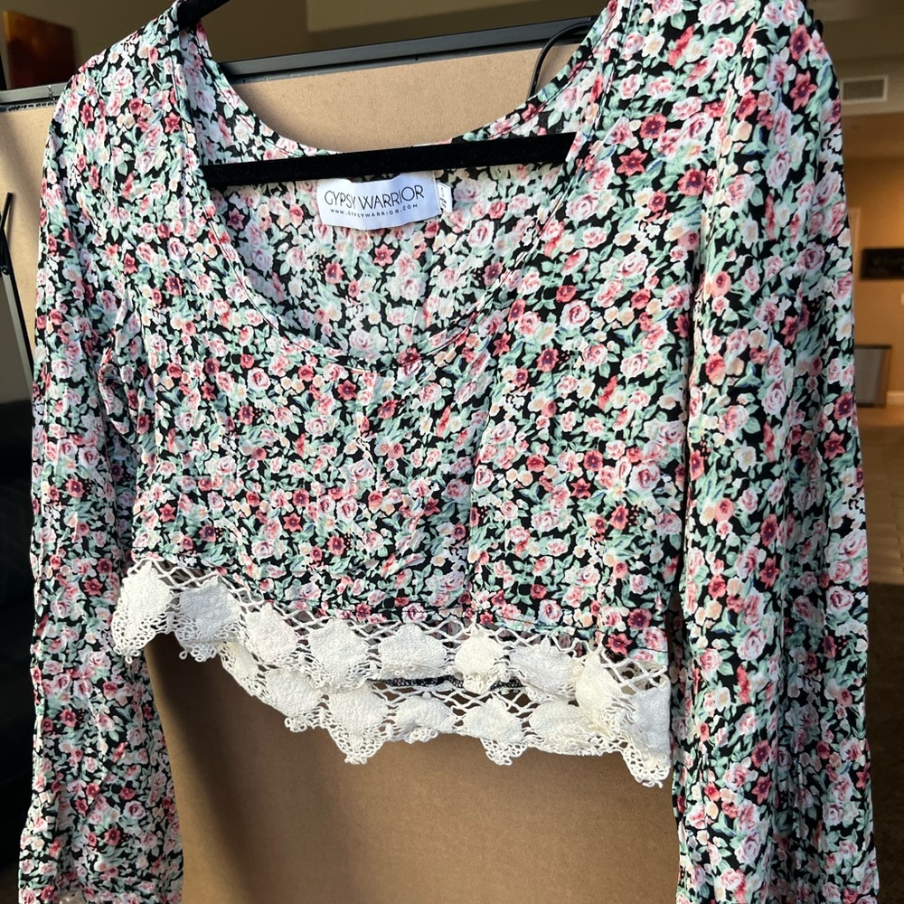 floral crop top